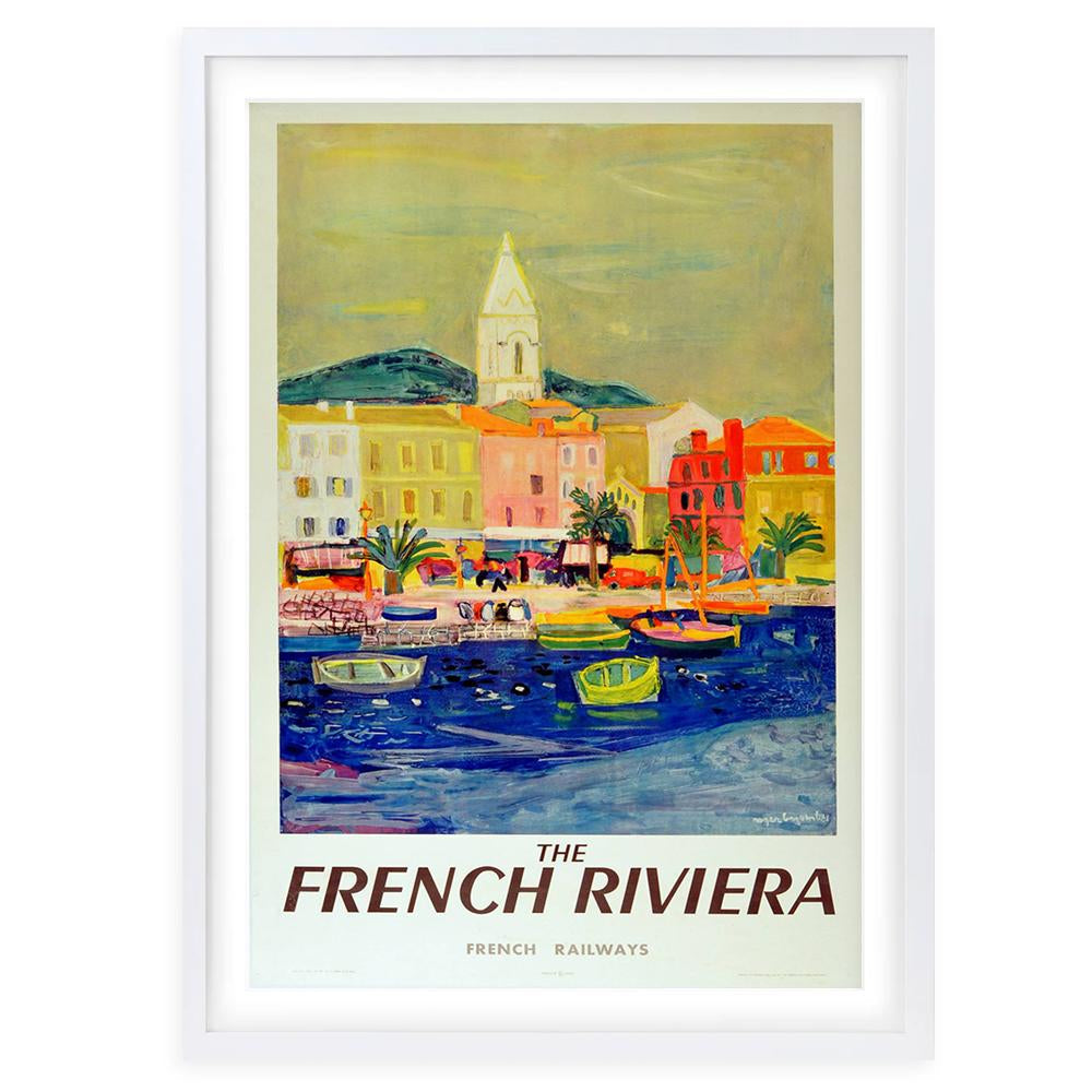 French Riviera 105cm x 81cm Framed A1 Art Print
