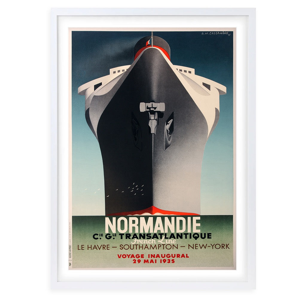 Cie Gle Normandie Large 105cm x 81cm Framed A1 Art Print