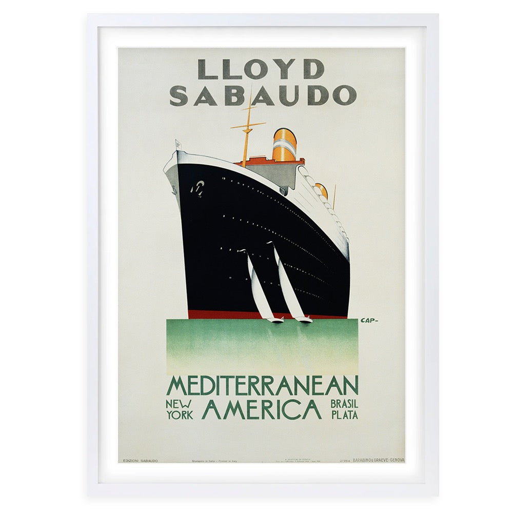 Lloyd Sabaudo 105cm x 81cm Framed A1 Art Print