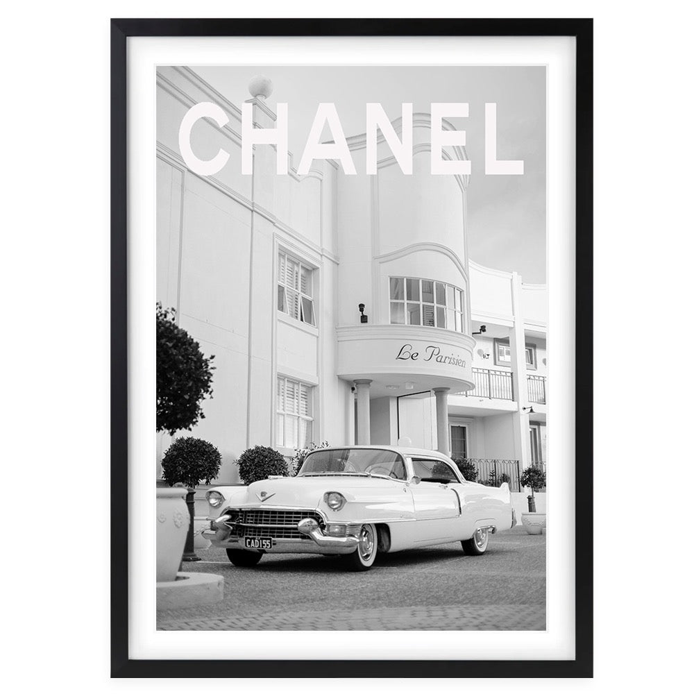 Chanel Cadillac Framed A1 Art Print