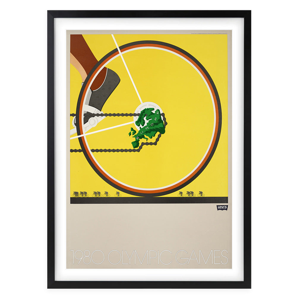 Levis Olympic Games 1980 105cm x 81cm Framed A1 Art Print
