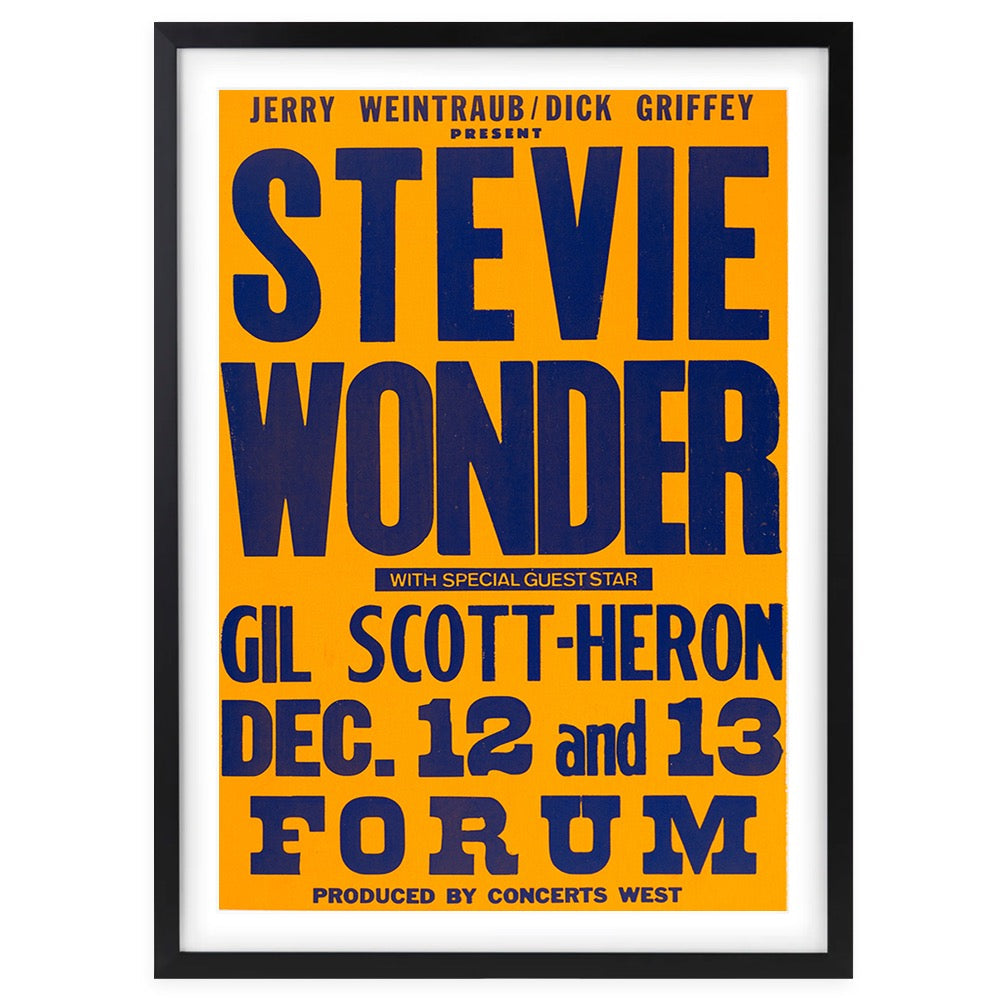 Stevie Wonder 105cm x 81cm Framed A1 Art Print
