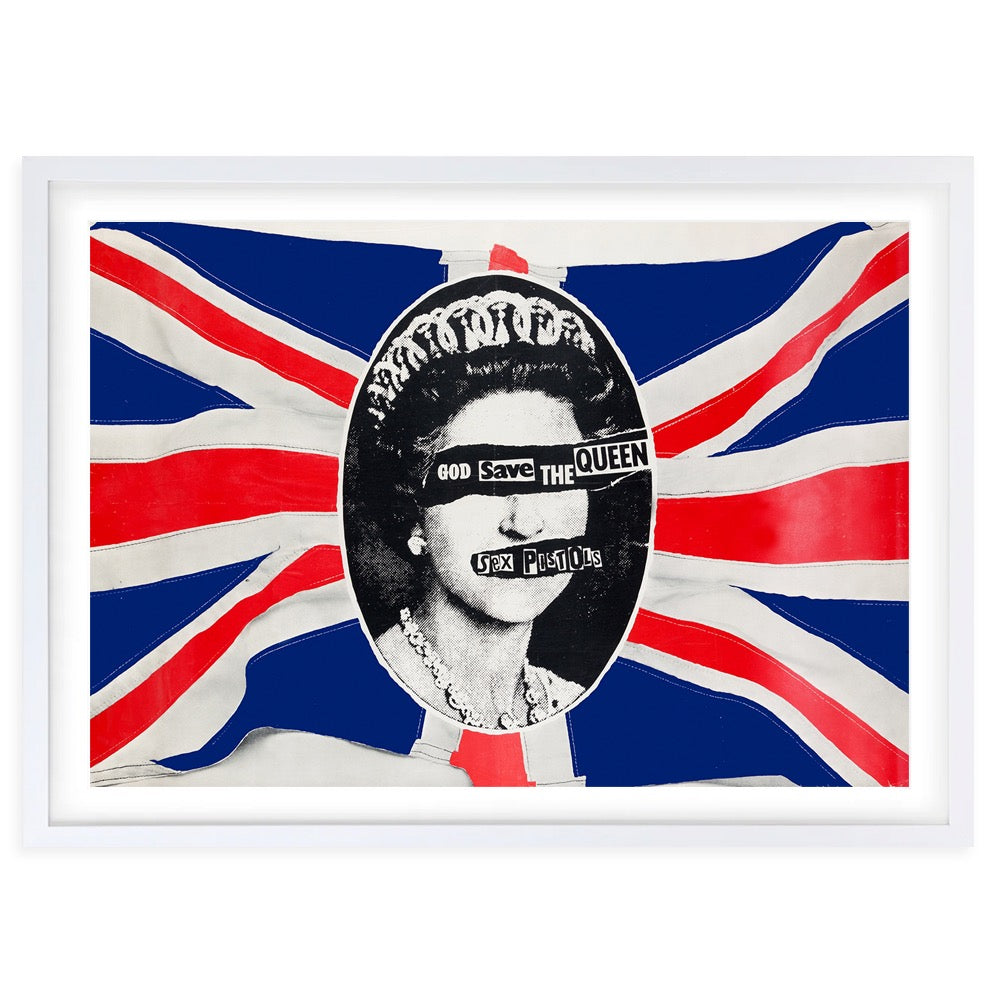 Sex Pistols - God Save The Queen 1977 105cm x 81cm Framed A1 Art Print