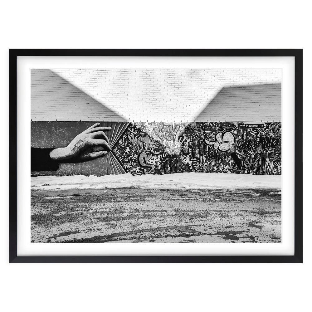 Graffiti Hand 105cm x 81cm Framed A1 Art Print