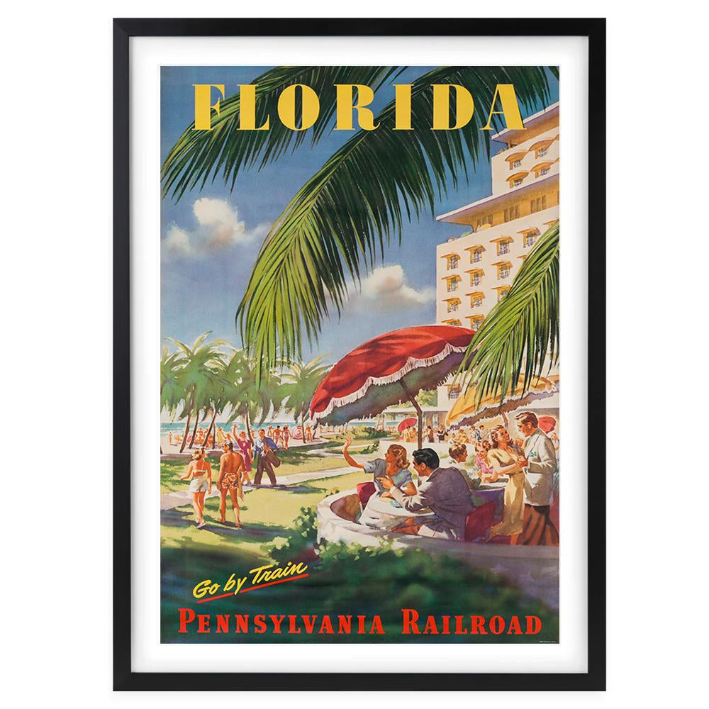 Florida Pennsylvania Railroad 105cm x 81cm Framed A1 Art Print