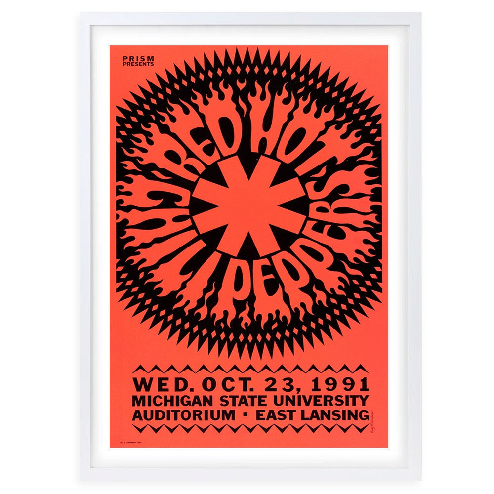 Red Hot Chili Peppers - Michigan State 1991 105cm x 81cm Framed A1 Art Print