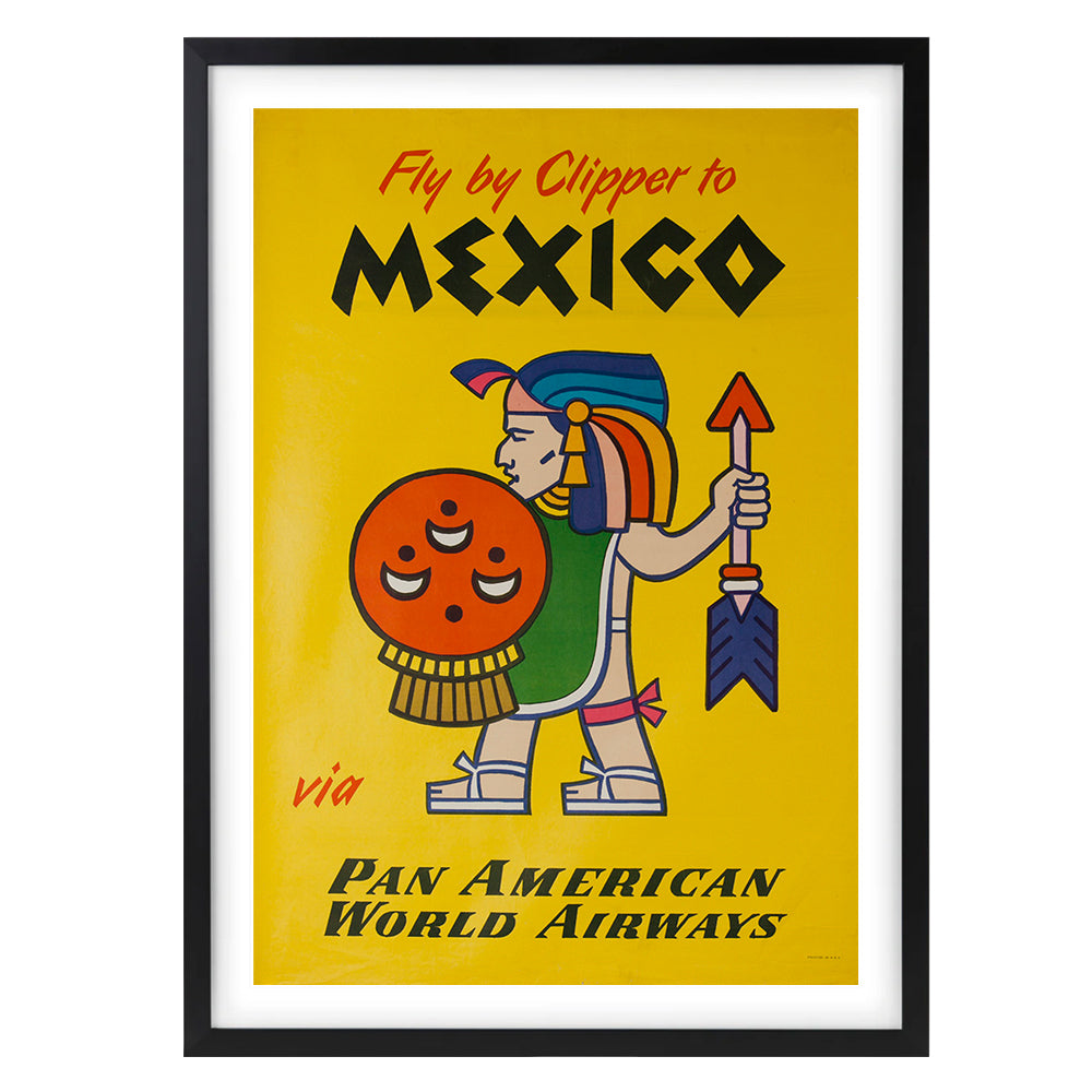Mexico Clipper 105cm x 81cm Framed A1 Art Print