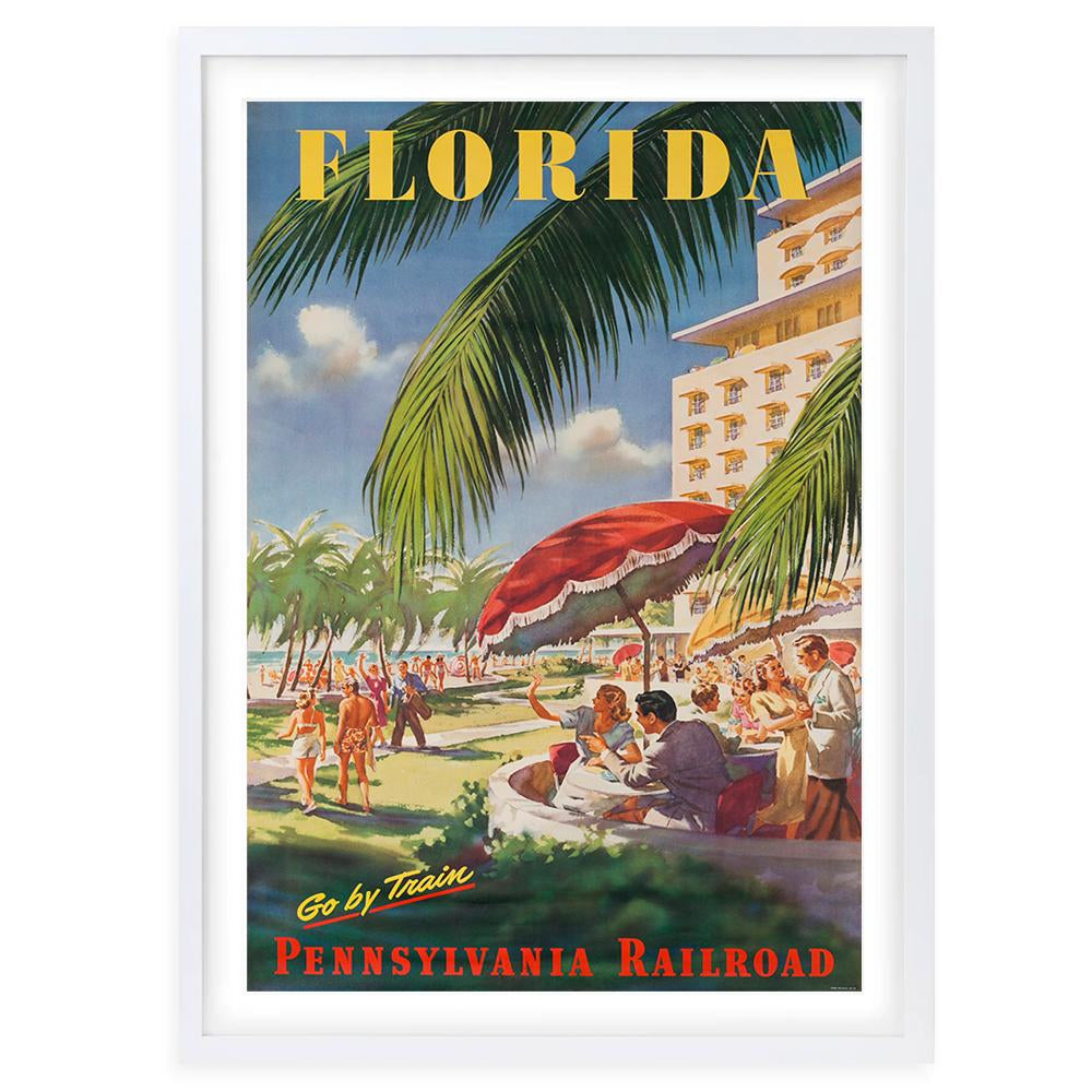 Florida Pennsylvania Railroad 105cm x 81cm Framed A1 Art Print
