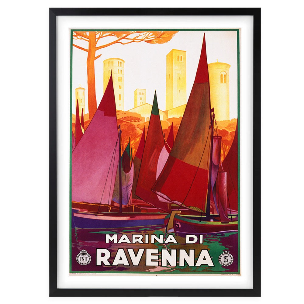 Marina Di Ravenna 105cm x 81cm Framed A1 Art Print