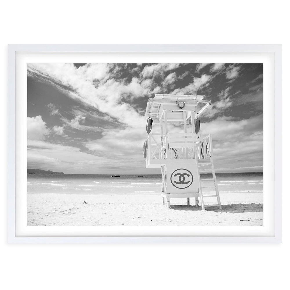 Chanel Life Guard Large 105cm x 81cm Framed A1 Art Print