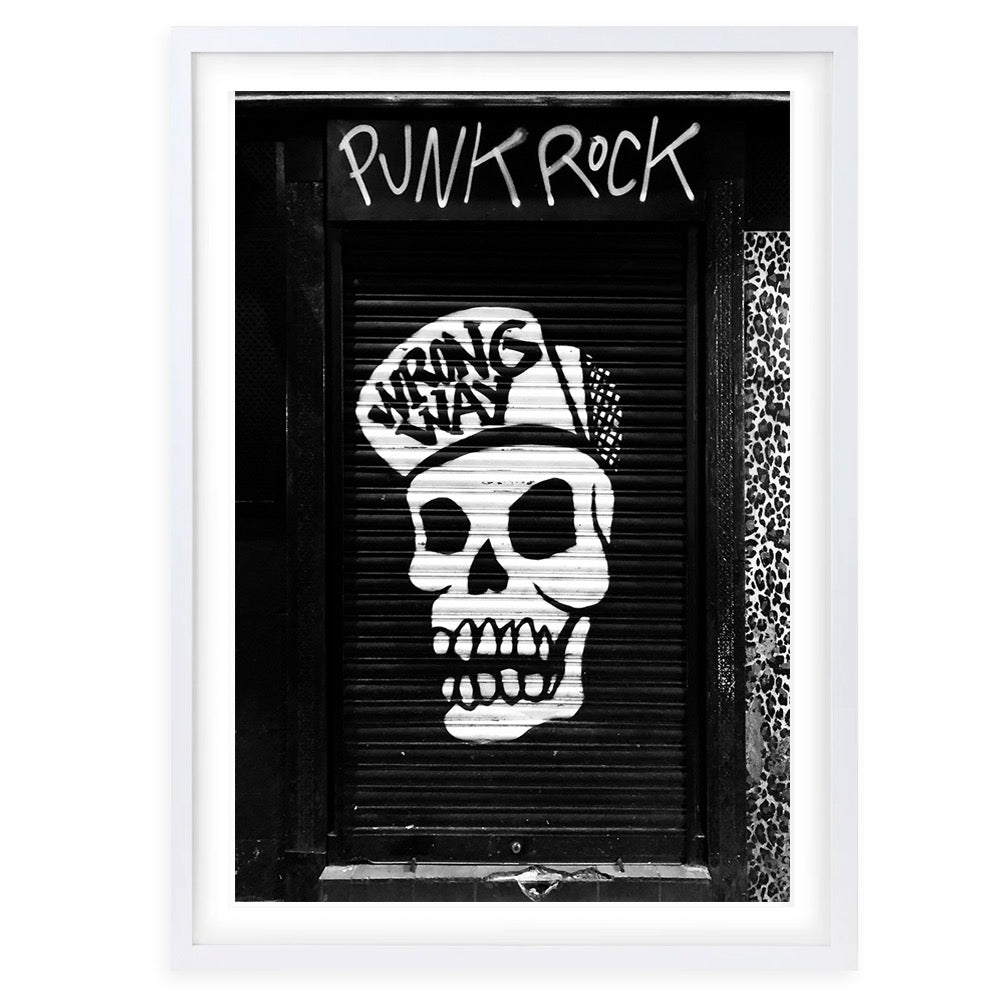 Punk Rock Graffiti 105cm x 81cm Framed A1 Art Print