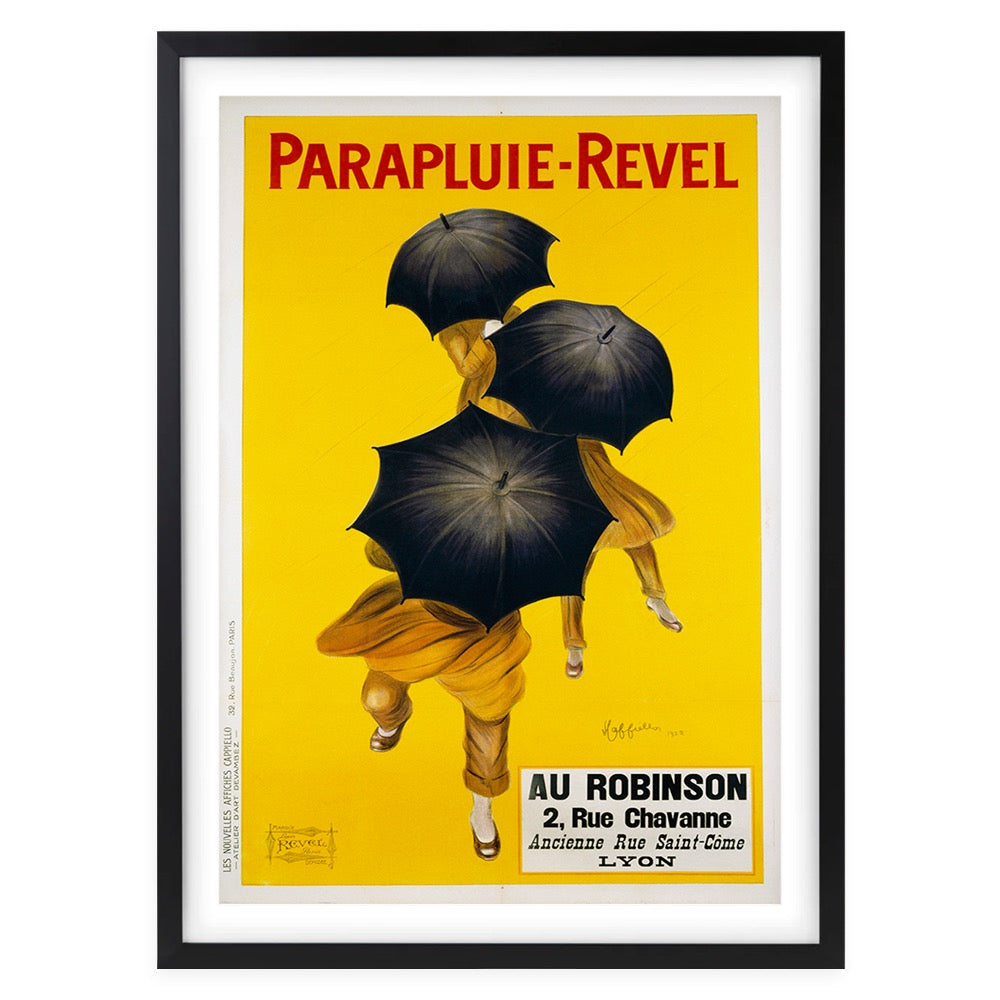 Parapluie Revel 105cm x 81cm Framed A1 Art Print