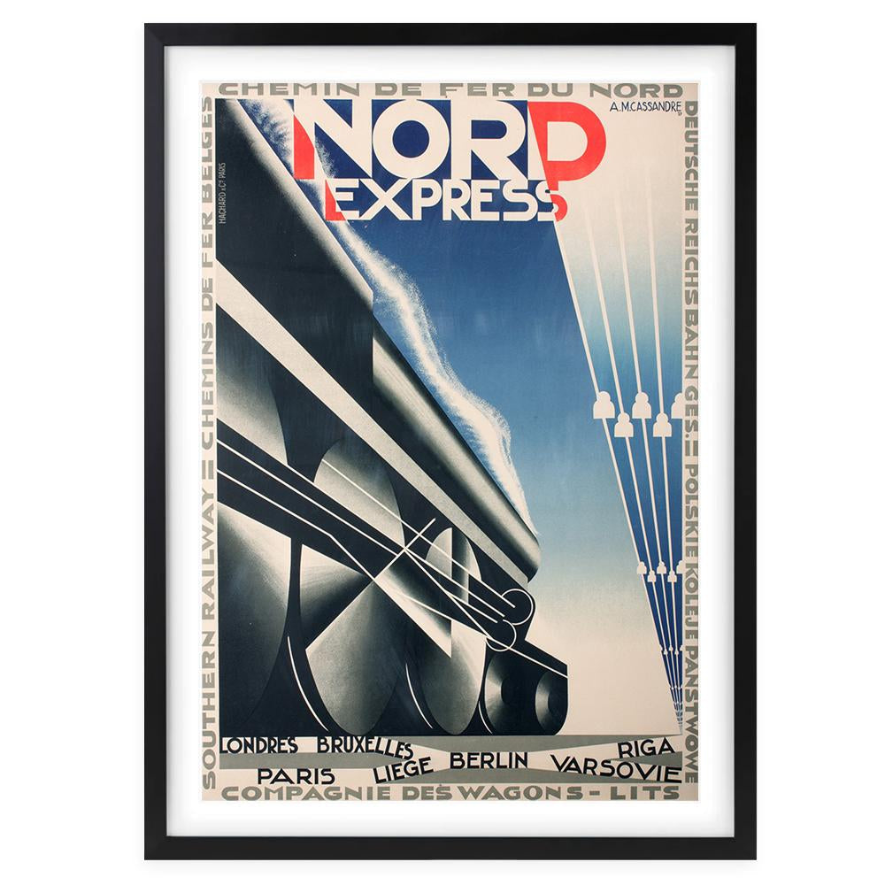 Nord Express 105cm x 81cm Framed A1 Art Print