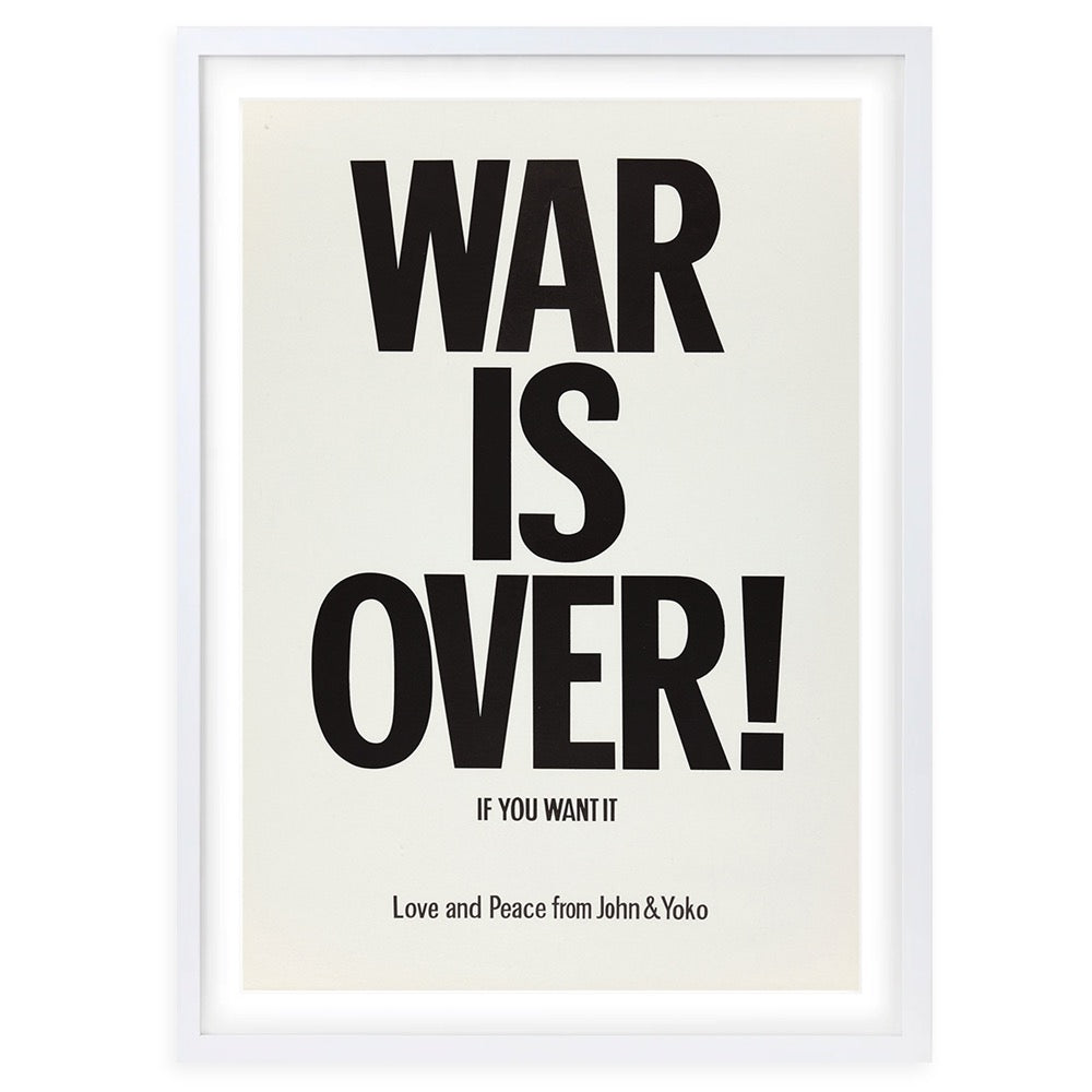 John Lennon - War Is Over 1971 105cm x 81cm Framed A1 Art Print