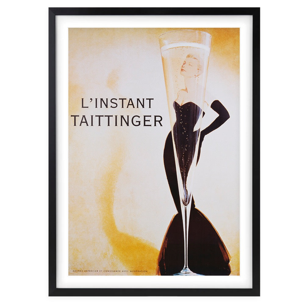 L'Instant Taittinger 105cm x 81cm Framed A1 Art Print