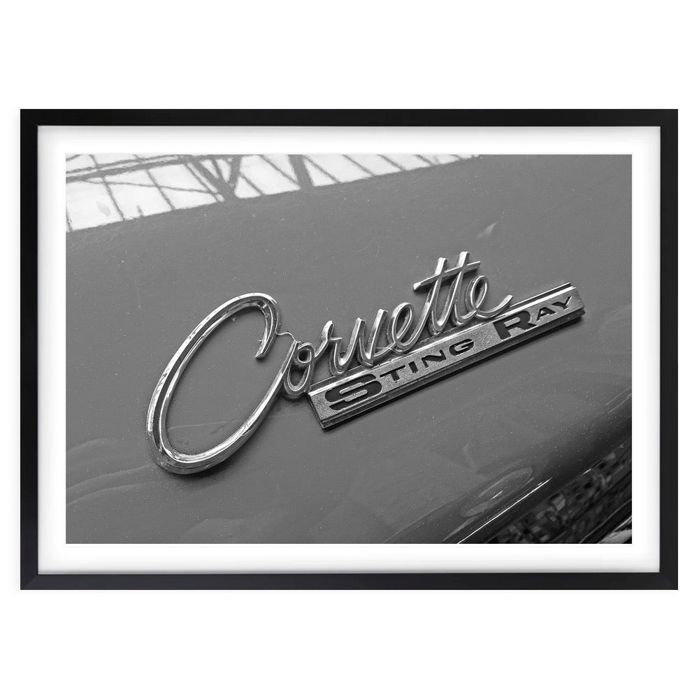 Corvette Large 105cm x 81cm Framed A1 Art Print