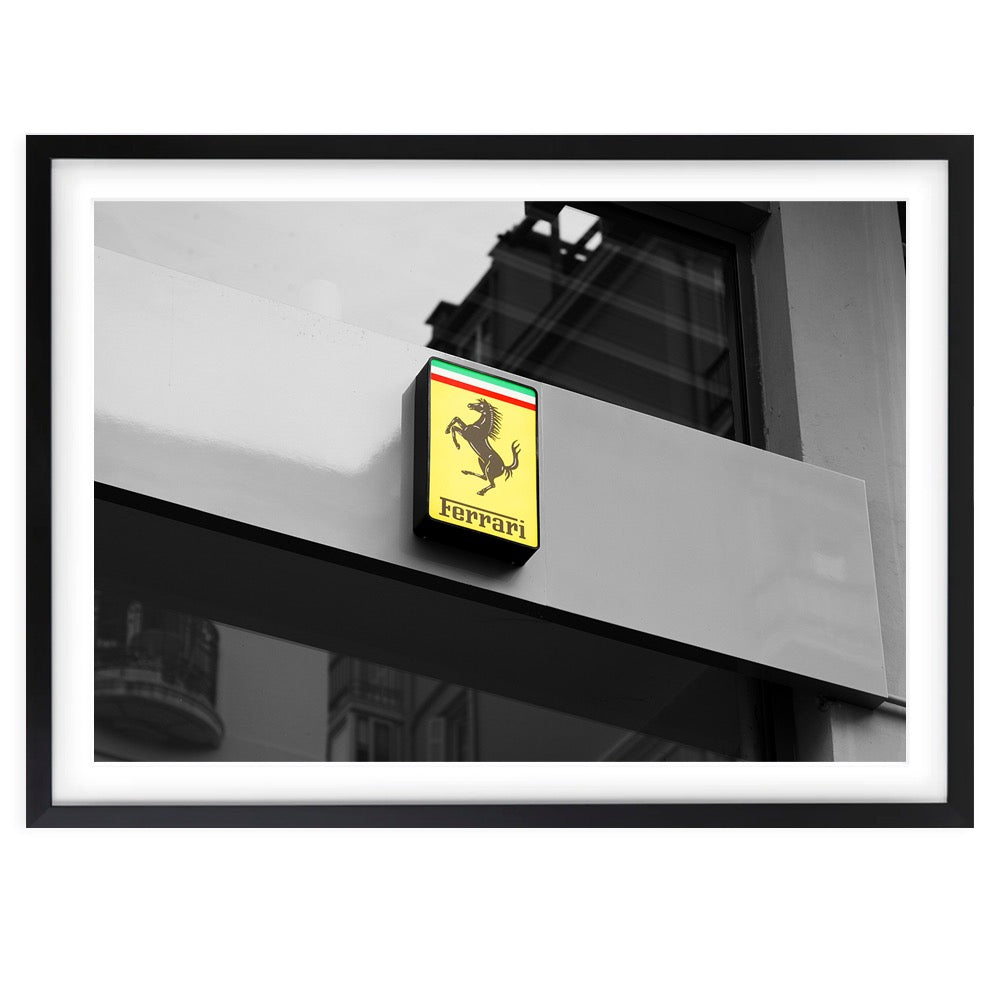 Ferrari Store 105cm x 81cm Framed A1 Art Print
