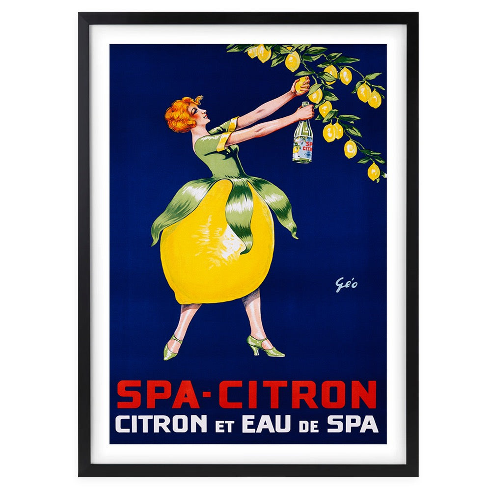 Spa Citron 105cm x 81cm Framed A1 Art Print