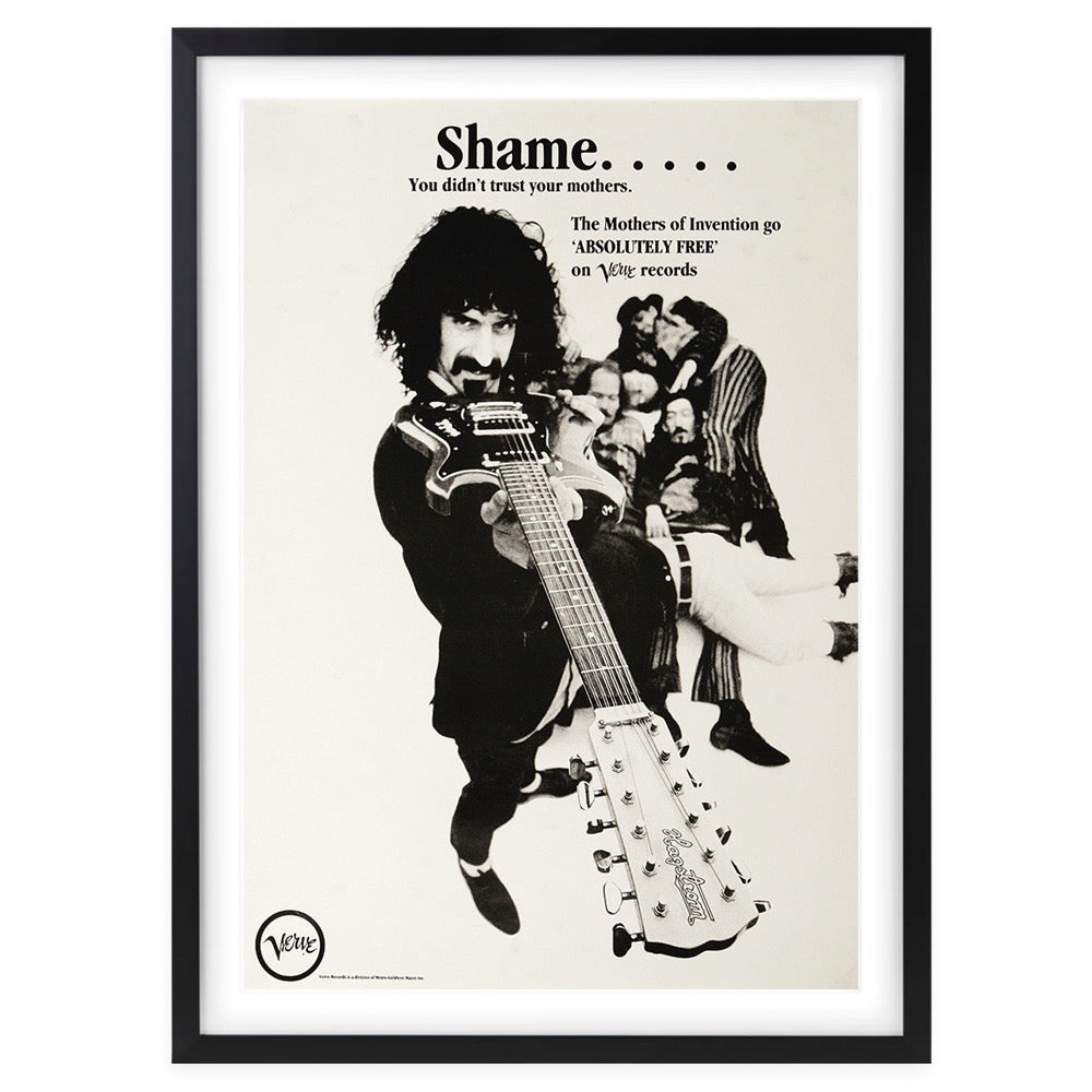 Mothers Of Invention - Absolutely Free 1967 105cm x 81cm Framed A1 Art Print