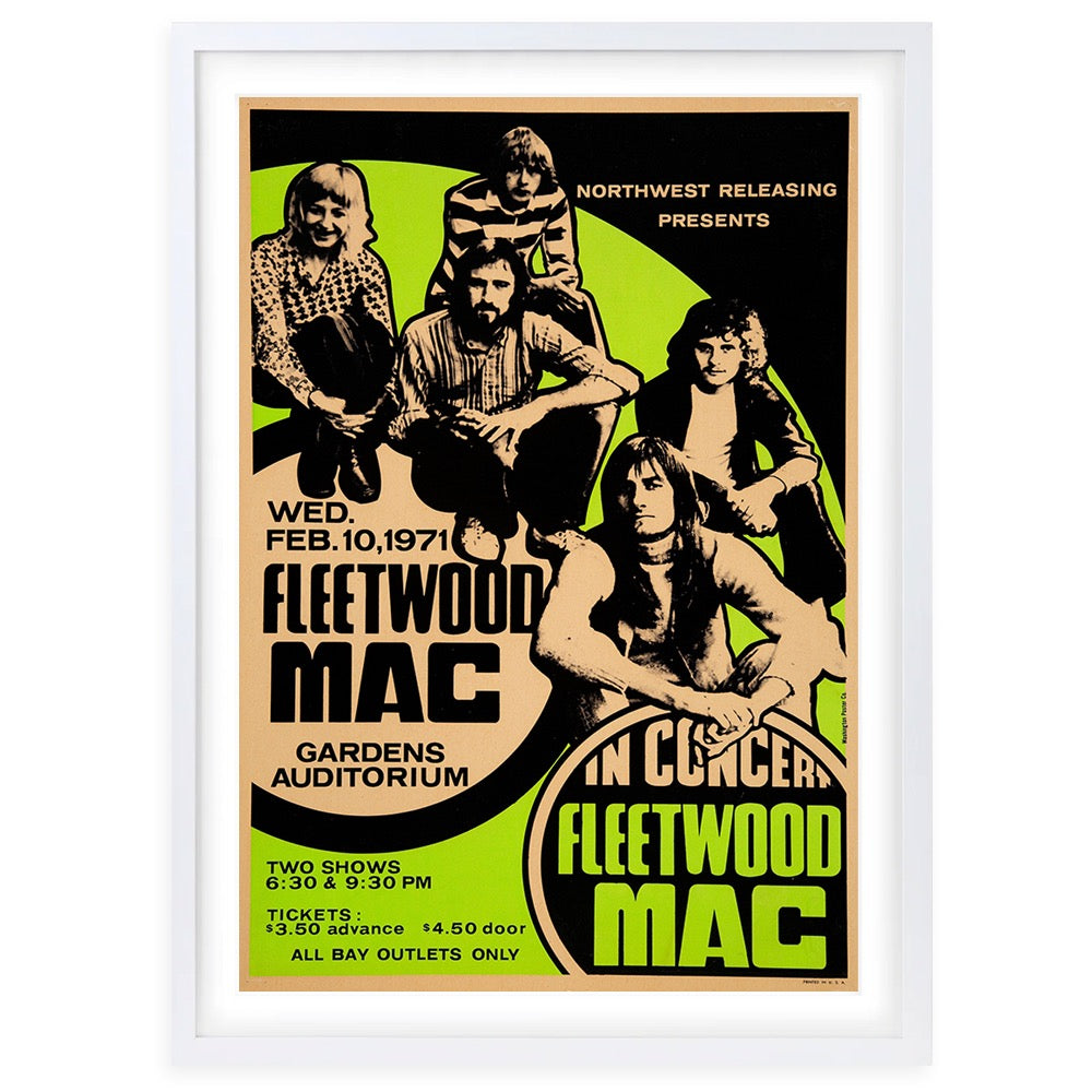 Fleetwood Mac - The Kiln House 1971 105cm x 81cm Framed A1 Art Print
