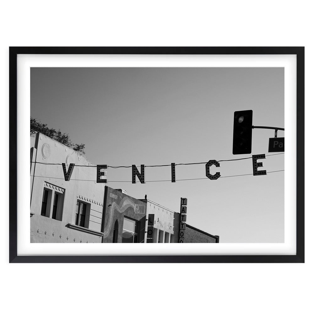 Venice Beach California 105cm x 81cm Framed A1 Art Print