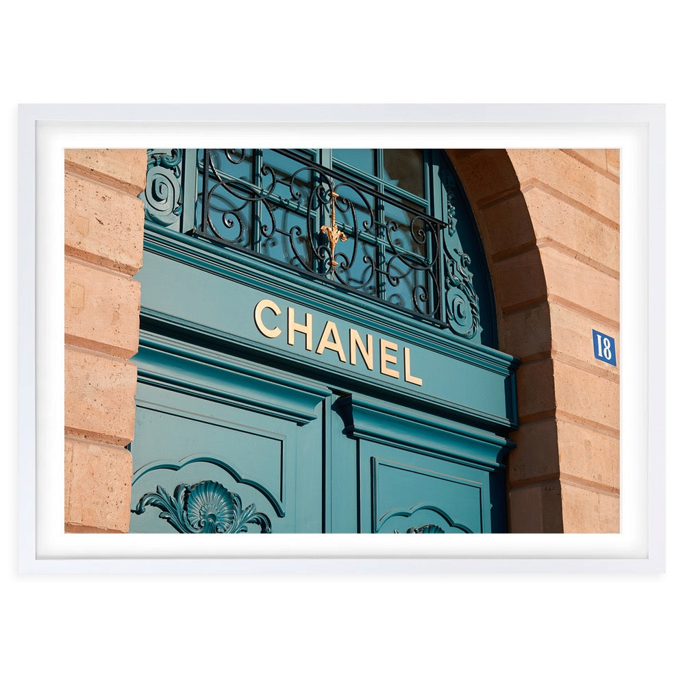 Chanel Store 3 Large 105cm x 81cm Framed A1 Art Print