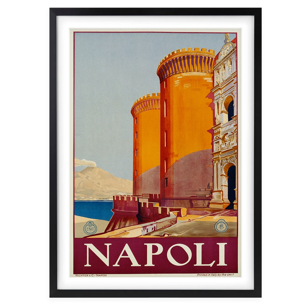 Napoli 105cm x 81cm Framed A1 Art Print