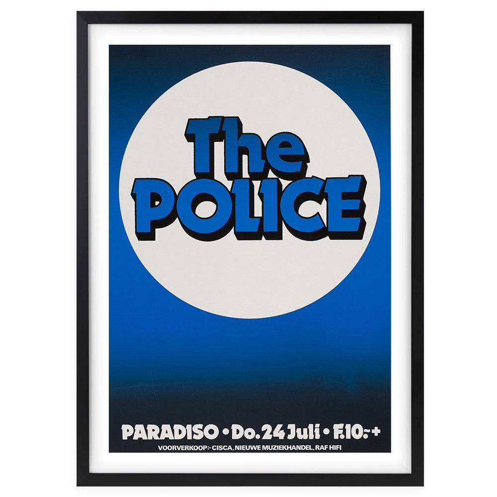 The Police - Paradiso Club 1980 105cm x 81cm Framed A1 Art Print