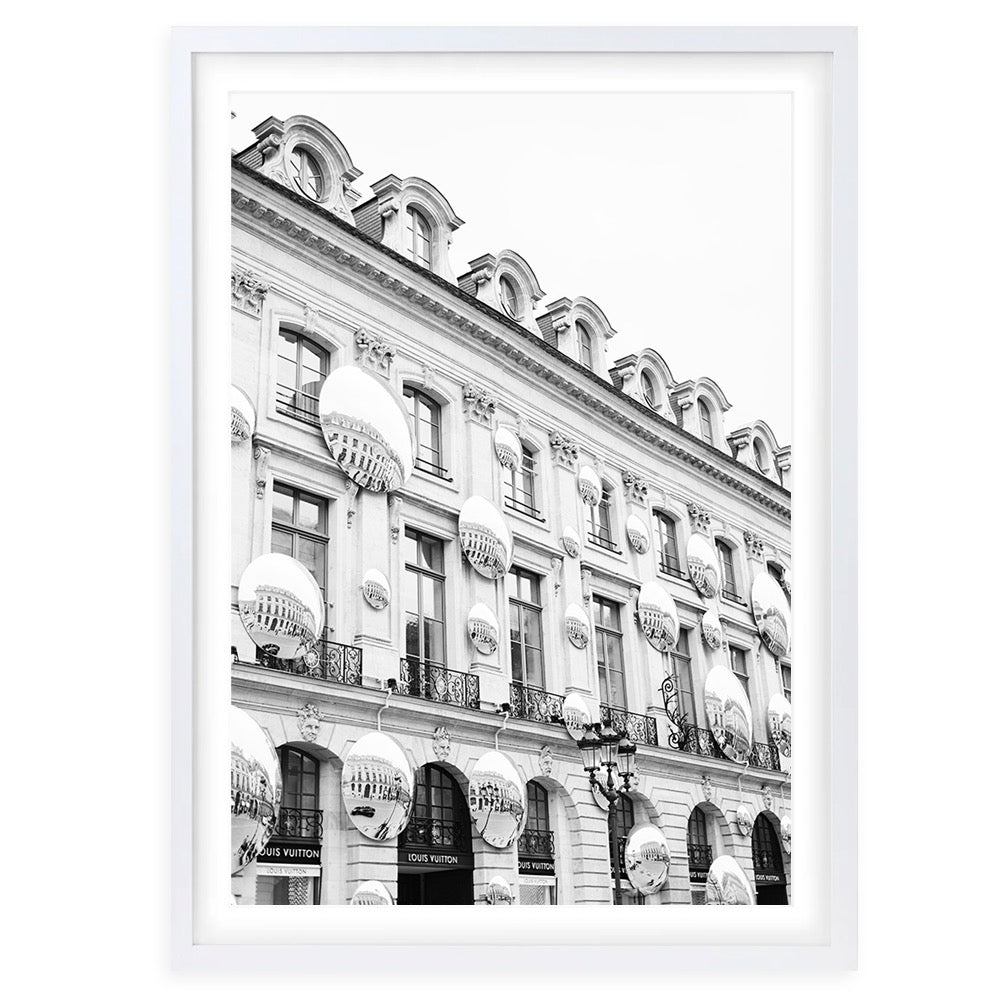 Louis Vuitton Building 105cm x 81cm Framed A1 Art Print