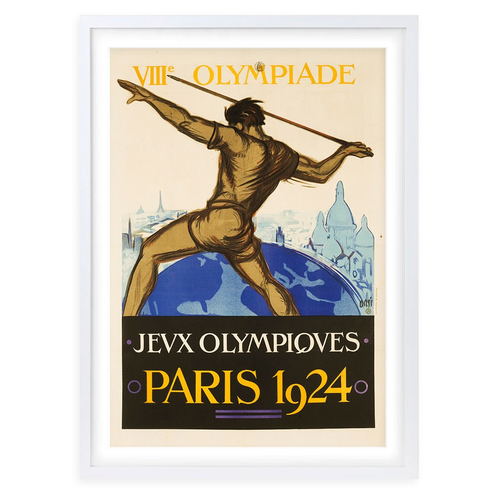 Jeux Olympiques Paris 1924 105cm x 81cm Framed A1 Art Print