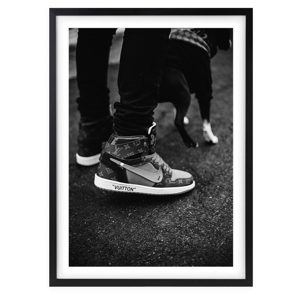 Vuitton Sneakers 105cm x 81cm Framed A1 Art Print