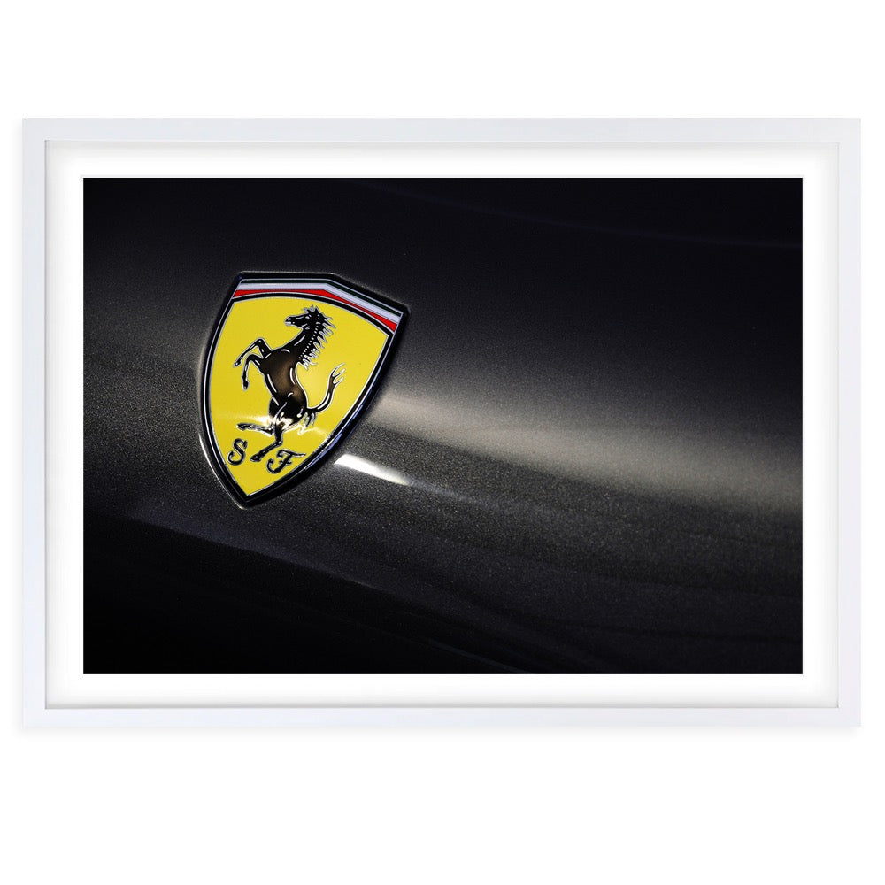 Ferrari Badge 105cm x 81cm Framed A1 Art Print