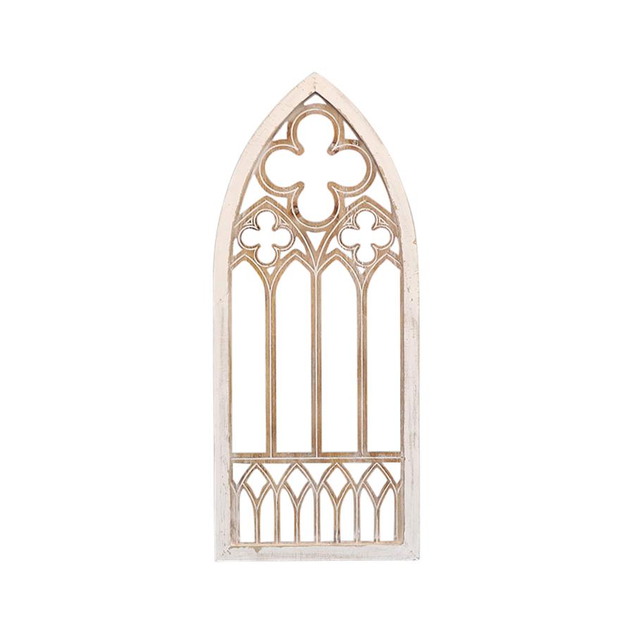 Gothic Arc Wooden Wall Decor 90cms