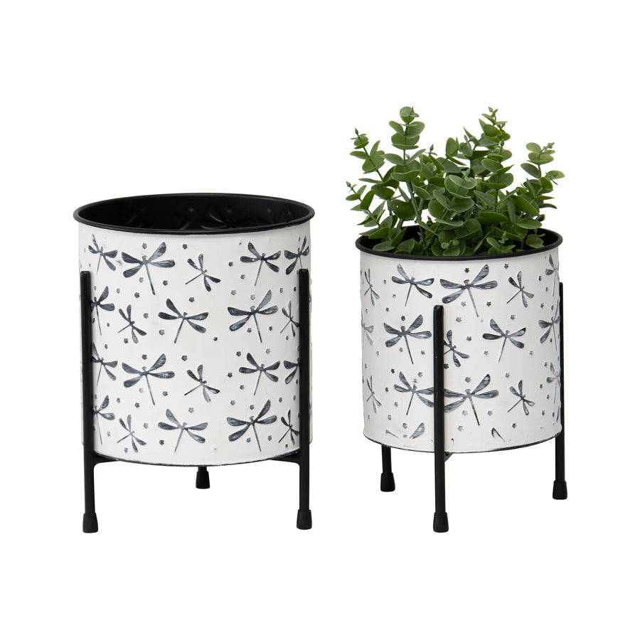 Nested Dragonfly Planters Set Of 2
