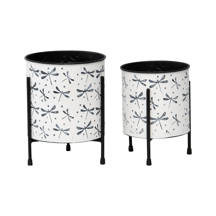 Nested Dragonfly Planters Set Of 2