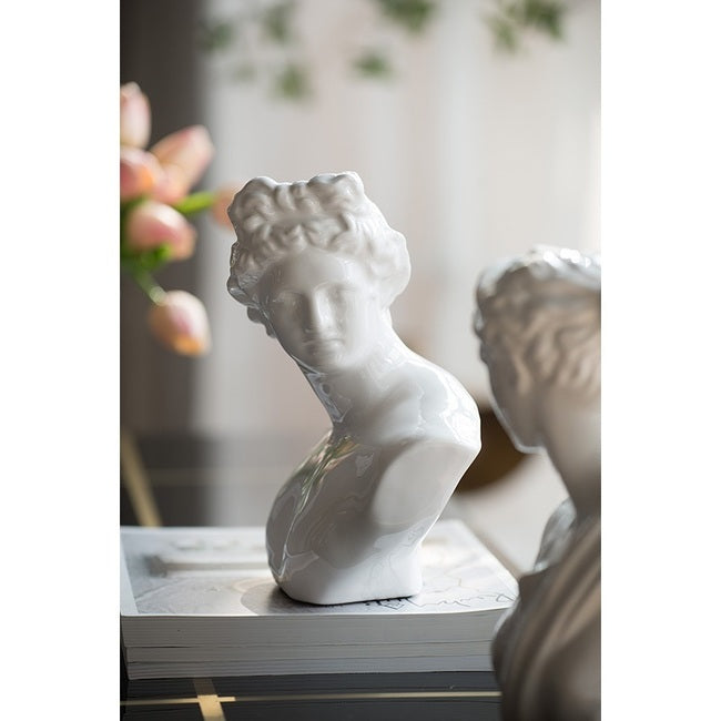 Troy Ceramic Bust Statue