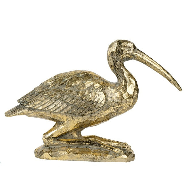 Crane Statue - Gold Finish