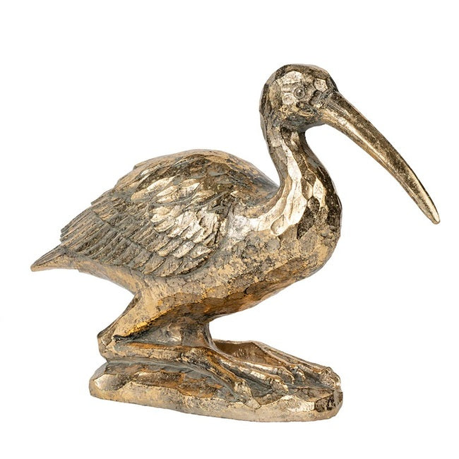 Crane Statue - Gold Finish