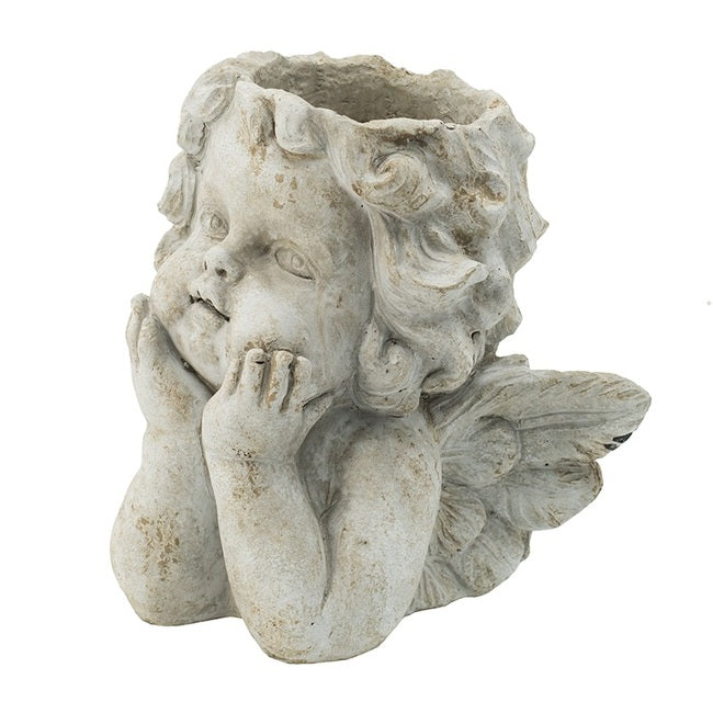Angel Outdoor Cement Planter