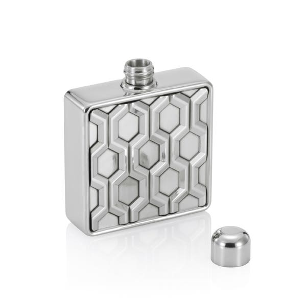 Royal Selangor Hexagon Pewter Hip Flask 100ML