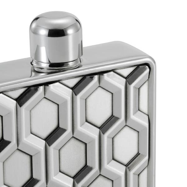 Royal Selangor Hexagon Pewter Hip Flask 100ML