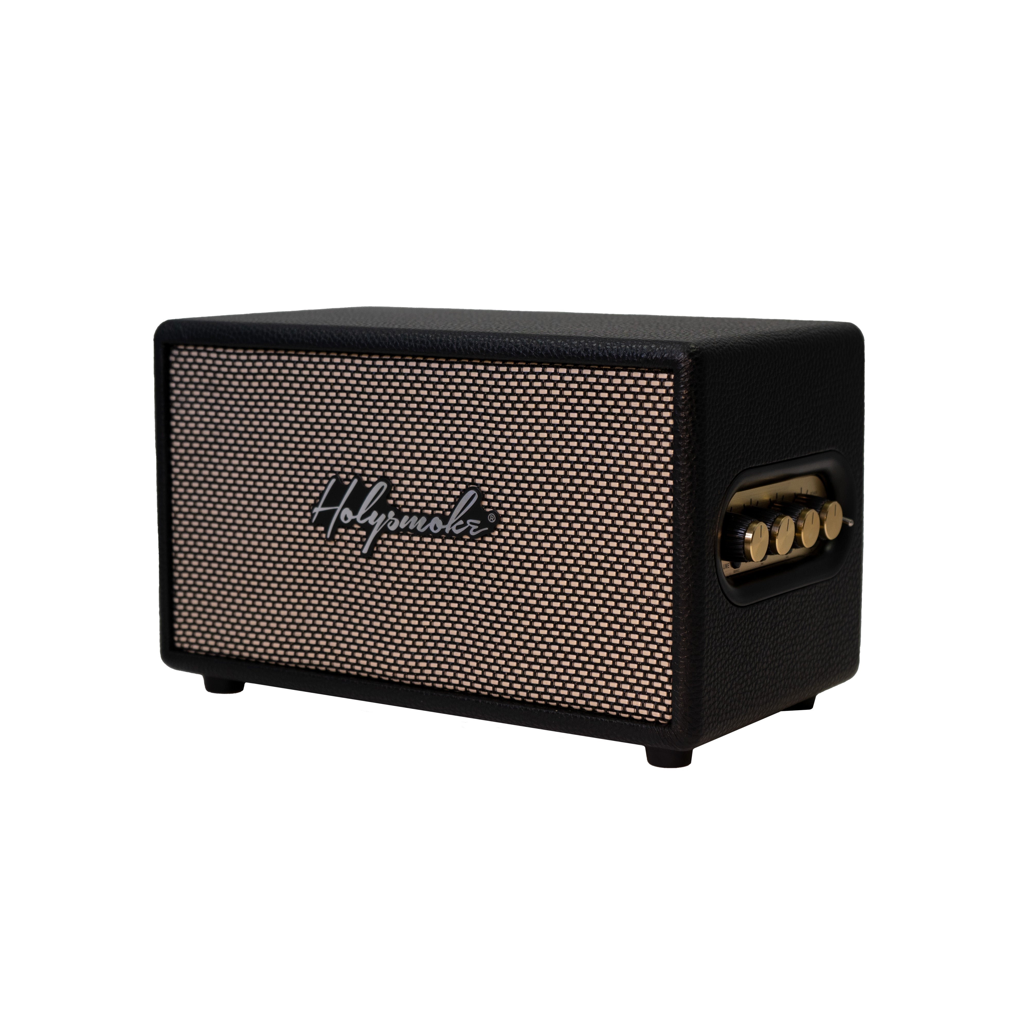 Crosley Cruiser Bluetooth Portable Turntable - Black + HolySmoke Bluetooth Retro Speaker - Black - BUNDLE