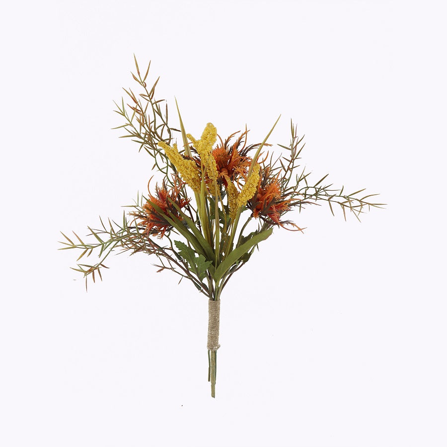 Botanica Artificial Mixed Flower Bunch - Copper