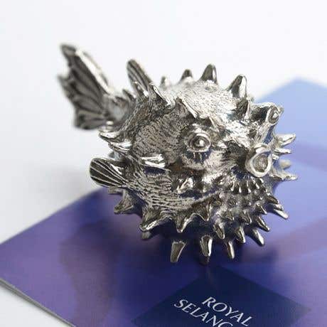 Royal Selangor Vinifera Pufferfish Pewter Wine Aerator