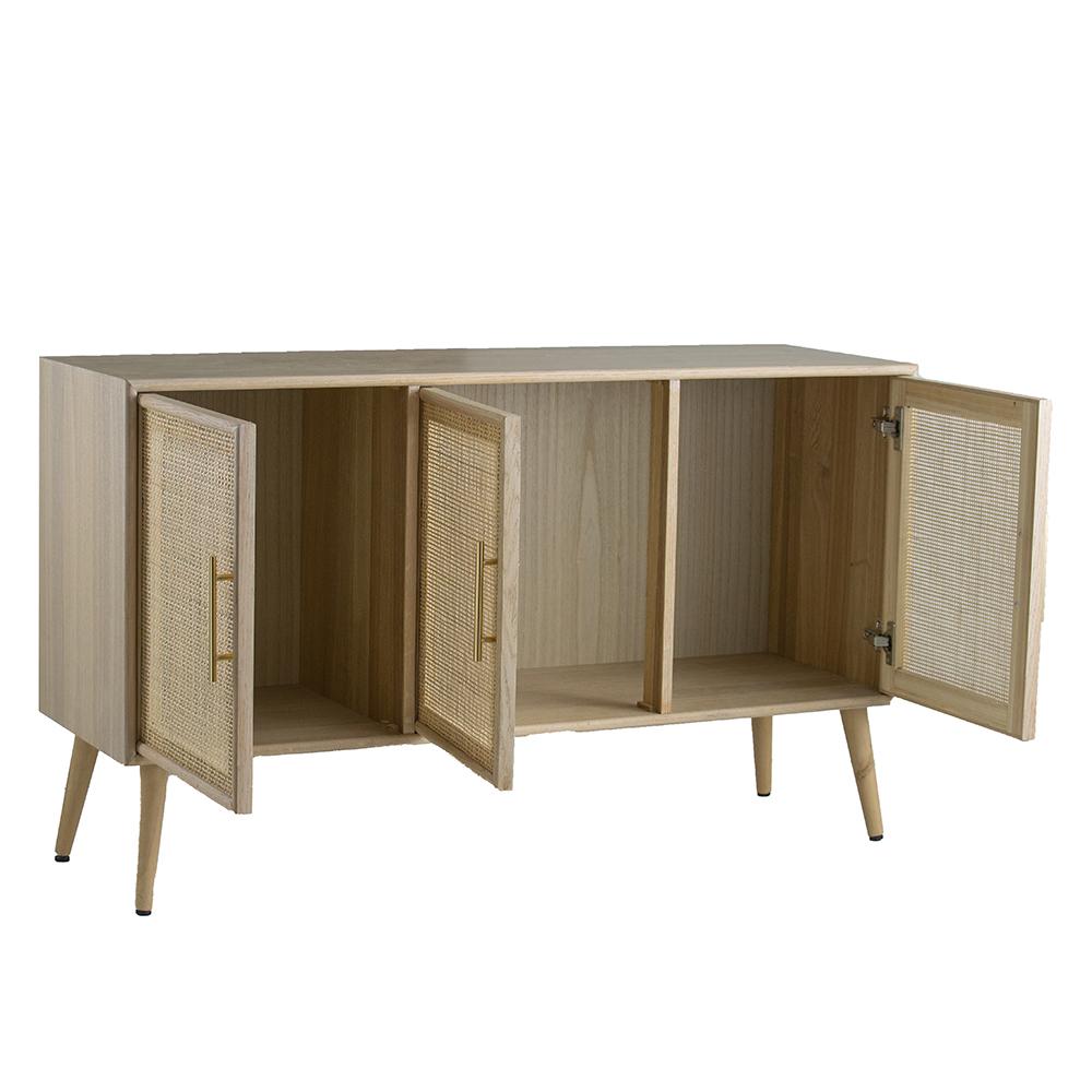 3 Doors Rattan Sideboard