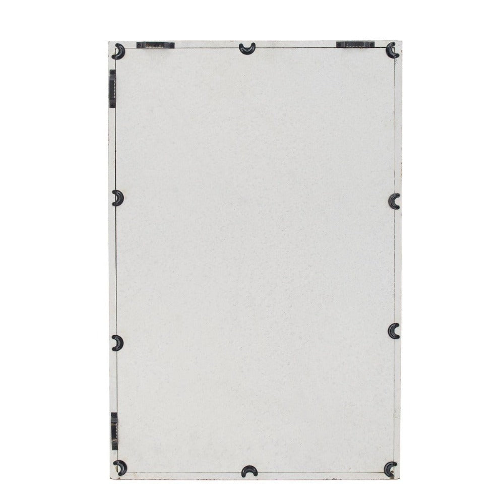 Set of 2 Rustic Carved Wall Mirror 60 X 40cms