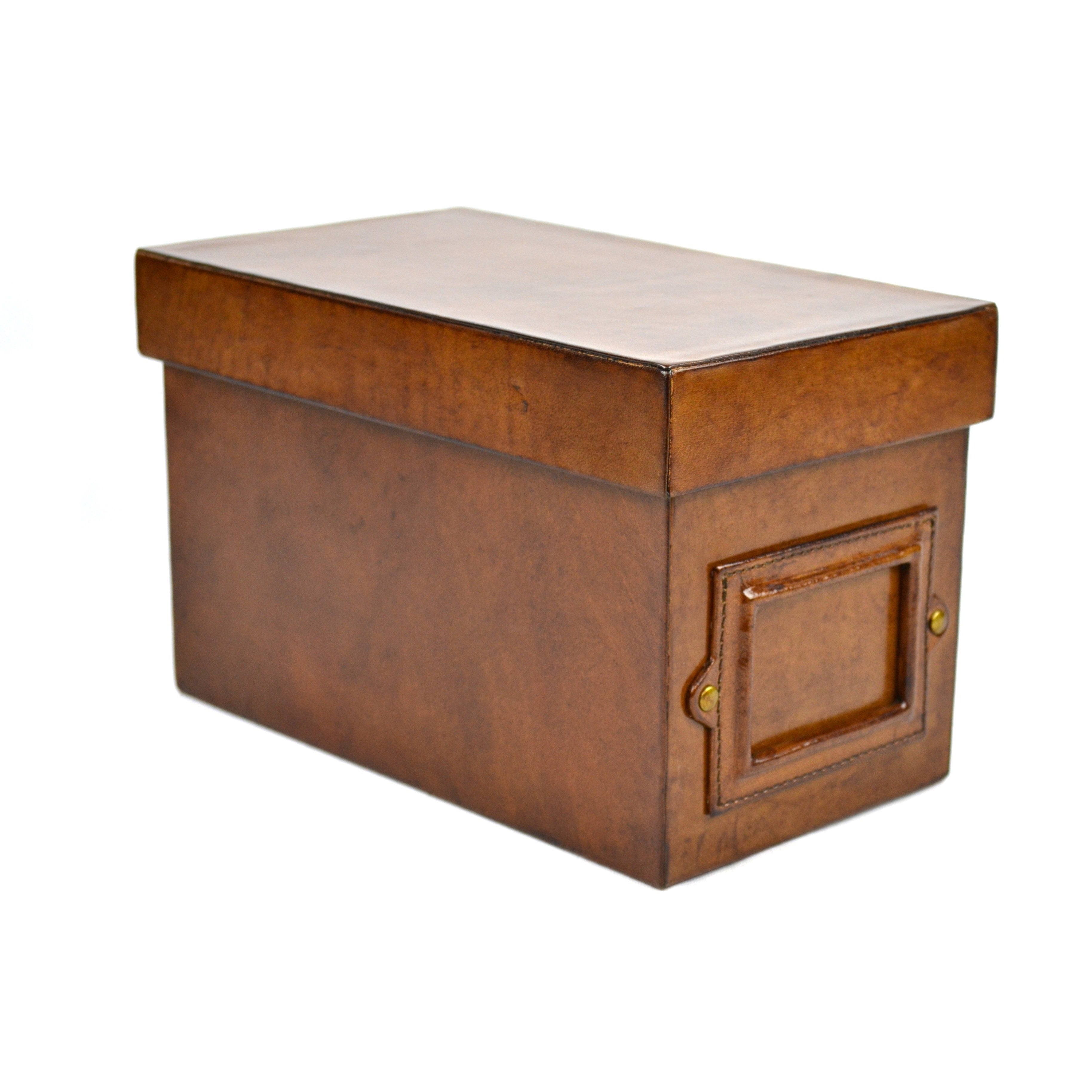 Elegant Rectangle Leather Document Box (Available in 2 Colors)