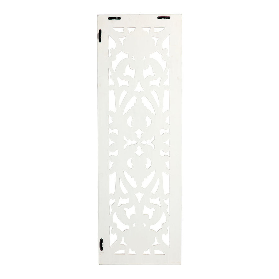 Hamptons Rectangle 'Scroll' Carved Wall Art 91 cms