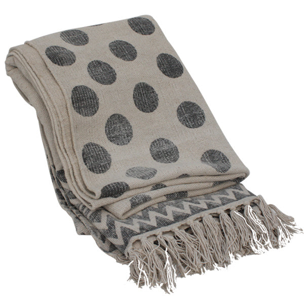 Dotted Pure Cotton Throw Blanket