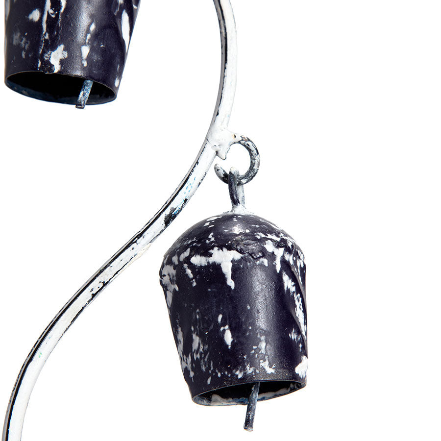 Handcrafted Spiral Vintage Bells Hanging Mobile